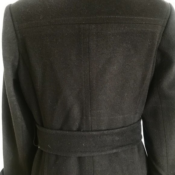 Aritzia Talula Babaton Black Wool Cashmere Blend Coat (L) (Repaired) - Picture 6 of 14
